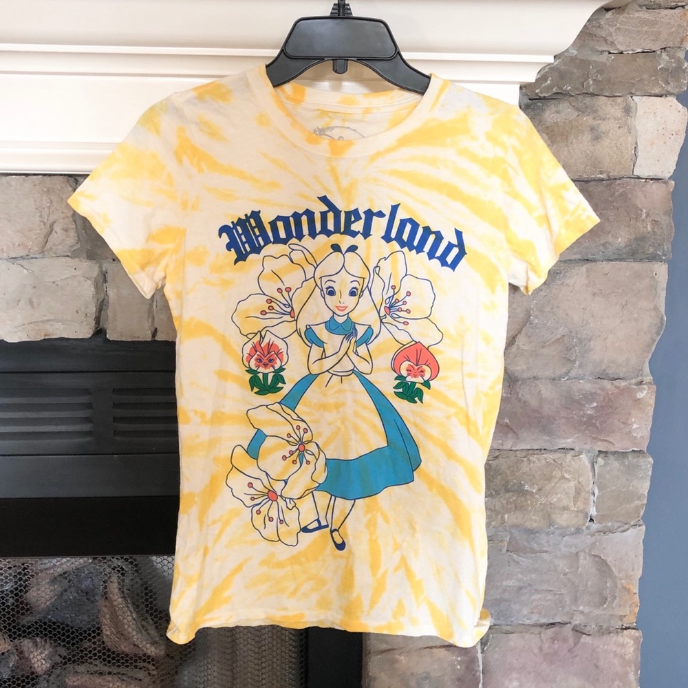 Disney Alice in Wonderland tie dye T-shirt tee
